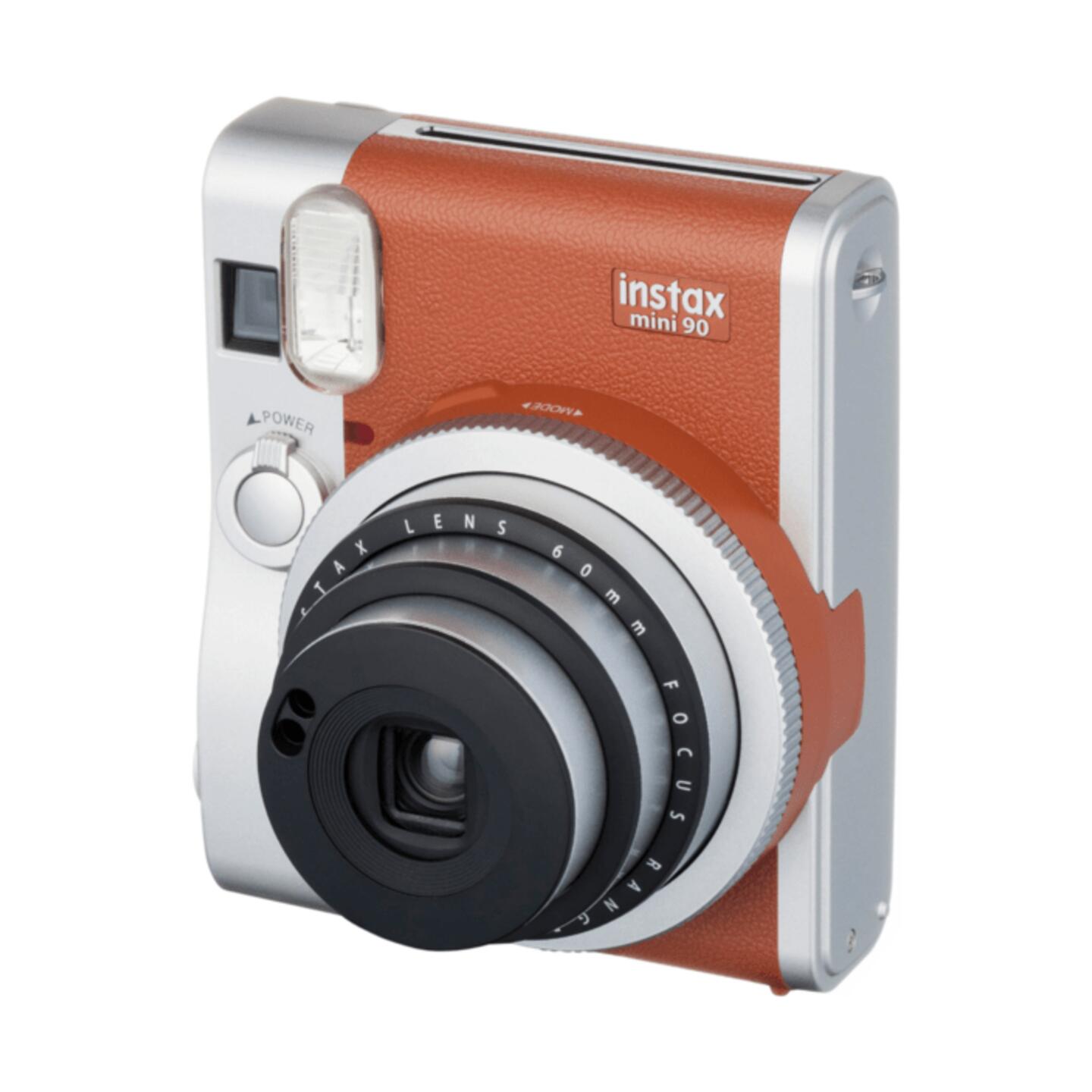 Fujifilm instax mini 90 Neo Classic Sofortbildkamera Retro Set : Braun