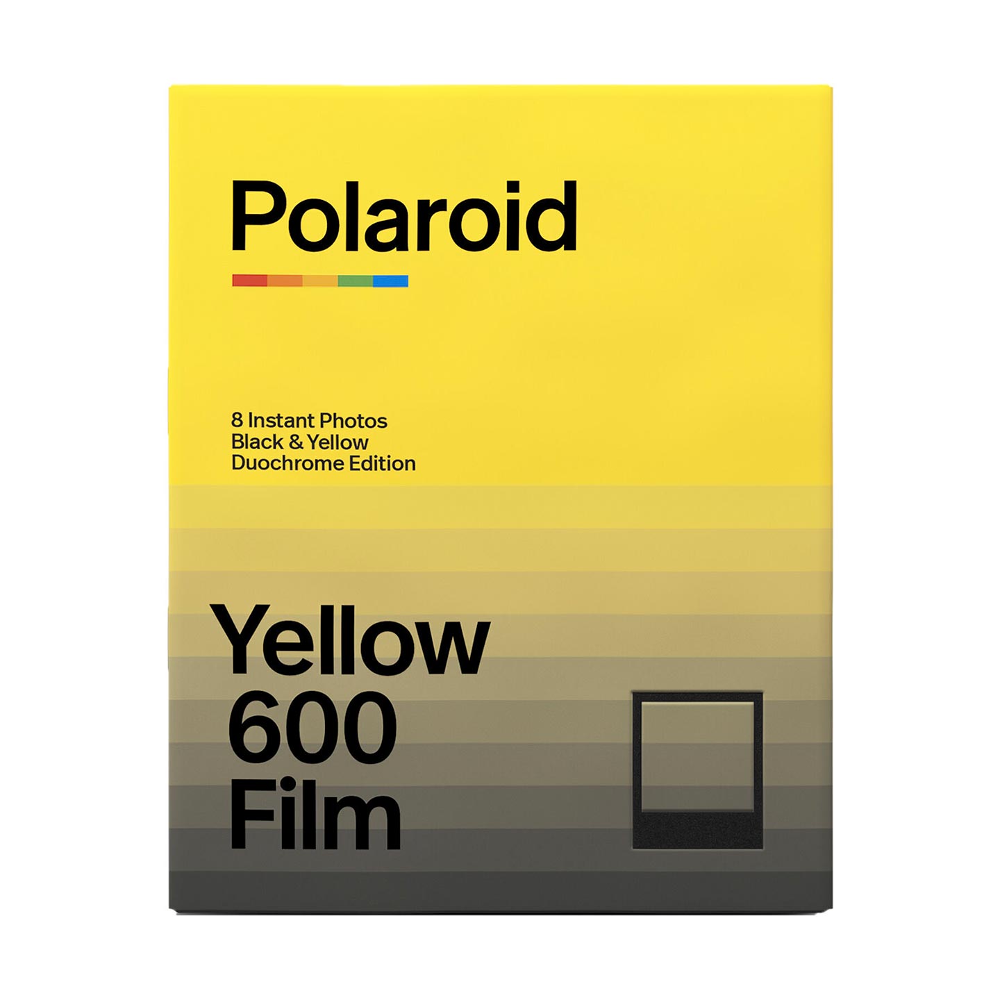 Polaroid 600 B&W Sofortbildfilm : Black & Yellow Duochrome - 8 Aufnahmen