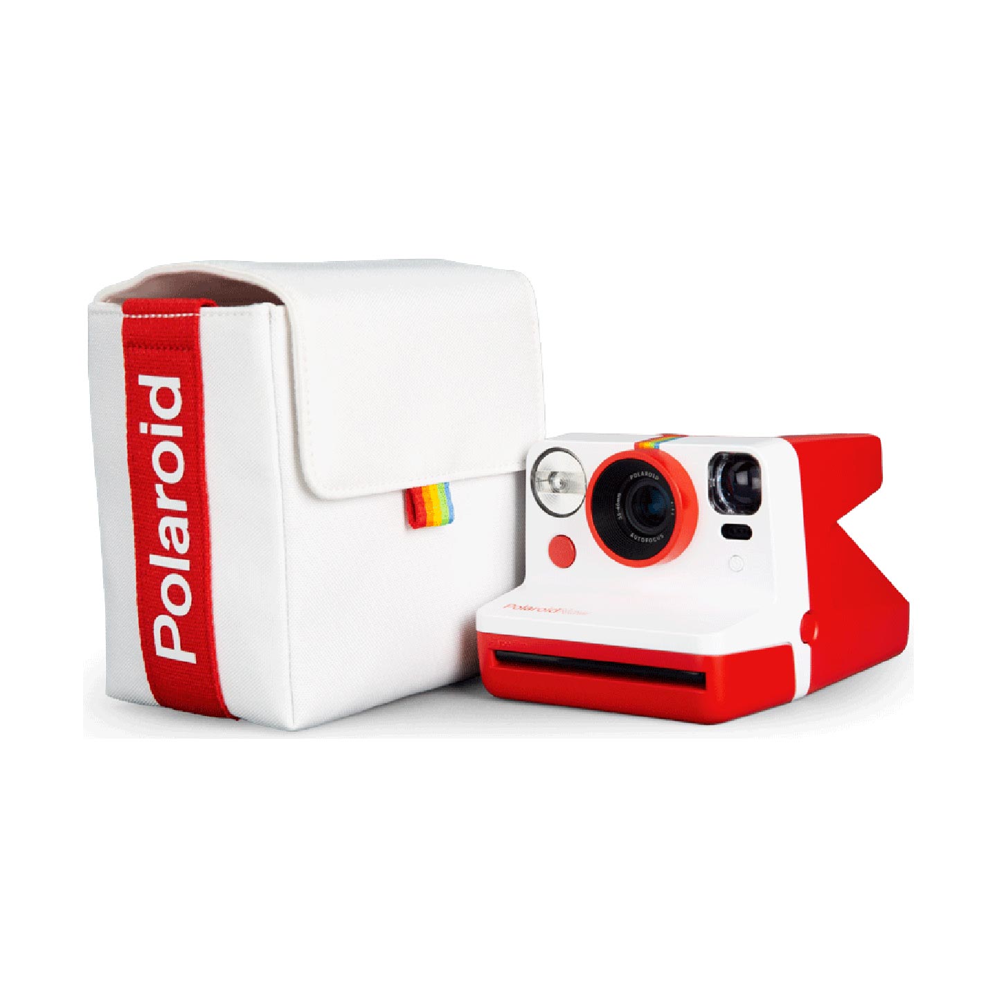 Polaroid Now Kameratasche : Weiß/Rot