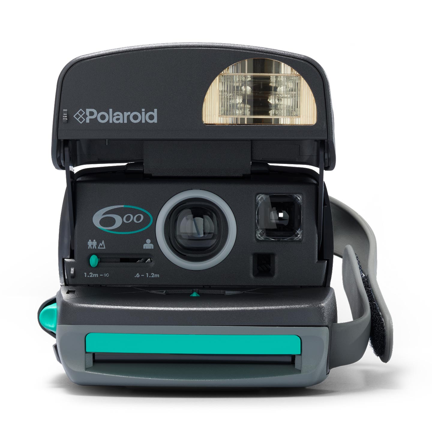Polaroid 600 One Step Close up Refurbished mit 2 Filmen Sofortbildkamera 